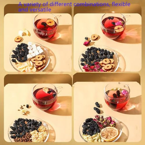 Dried black mulberries 10.58oz. Snacks and baked mulberry tea without sugar