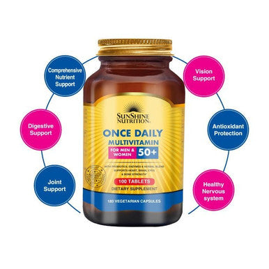 Sunshine Nutrition Once Daily Multivitamin Men & Women 100tabs
