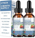 Mulittea Magnesium Glycinate Liquid Drop Triple Absorption Supplement To Support Nerves Sleep Calm Heart Muscles Sugar With Potassium Ltheanine Sea Moss,vitamin Bcd3 K21Pack