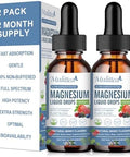 Mulittea Magnesium Glycinate Liquid Drop Triple Absorption Supplement To Support Nerves Sleep Calm Heart Muscles Sugar With Potassium Ltheanine Sea Moss Vitamin Bcd3 K22 Pack