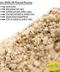 Gerbs Raw Hemp Seed Kernels 2 lbs. | Hulled, No Artificial Additives, Resealable Bag | Mild, Nutty Taste | Top 14 Allergen-Free