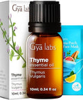 Gya Labs Wintergreen Essential Oil For Diffuser & Thyme Oil For Hair Set - Aromatherapy Grade Essential Oils Set - Gya Labs