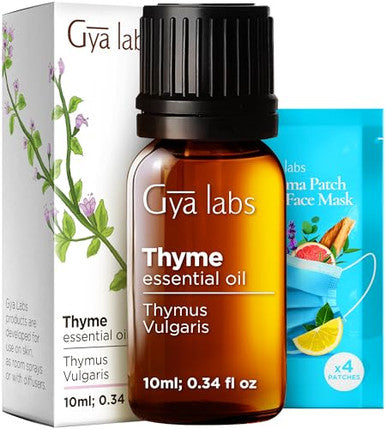 Gya Labs Wintergreen Essential Oil For Diffuser & Thyme Oil For Hair Set - Aromatherapy Grade Essential Oils Set - Gya Labs