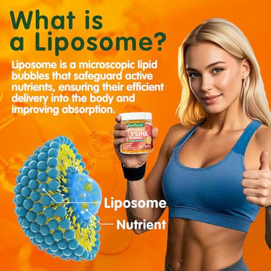 Geeoasis Liposomal L-Lysine Gummies 1200Mg Lysine Chewable Supplement With Vitamin C D3 B12 & Zinc For Adults & Kids Immune & Collagen Support Lips & Skin Health Vegan Natural Fruit Flavor 60Ct