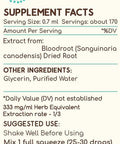 Bloodroot Tincture B120(2 pcs.) Alcohol-Free Extract, Super-Concentrated Responsibly farmed Bloodroot (Sanguinaria Canadensis) Dried Root (2x4 Fl Oz)