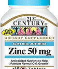 21St Century Chelated Zinc 50 Milligrams 50 Milligrams 110 Tabs