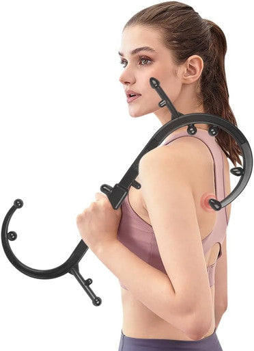 Trigger Point Massager Tool Neck And Back Massager Handheld, Manual Self Massage Tool, Lower Back Massager, Shoulder Massager, Myofascial Release Tool - Deep Muscle Massage