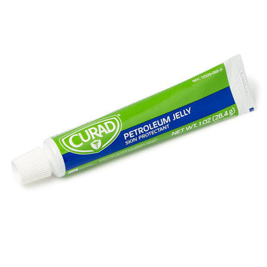 Curad Petroleum Jelly Skin Protectant Ointment for Dry Cracked Skin 1 oz Tube (12 Pack)