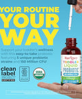 Maryruth'S Organic Toddler Probiotic Liquid Drops Kids Probiotics For Ages 1-3 5 Probiotic Strains 150 Million Cfu Per Serving Usda Organic Sugar Free Vegan Gluten Free 1 Fl O