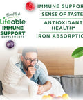 Lifeable Immune Support Gummies For Adult Elderberry Vitamin C And Zinc Great Tasting Elderberry Immune Support Supplement Gummies Immunity Gummies For Adults Men Women 90 Gummies