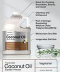 HorbÃƒÆ’Ã‚Â¤ach Coconut Oil for Cooking | Liquid | 64 oz | Fractionated & Unflavored | Keto Friendly | Vegetarian, Non-GMO & Gluten Free
