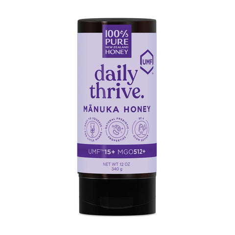 Manuka Honey New Zealand 100% Pure UMF 20+ MGO 826+ Squeezy Honey Raw & Unfiltered Certified Award Winning Silky Smooth Taste & Texture 12 Oz