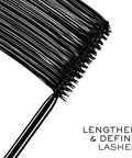 Lanc Me D Finicils Waterproof Defining & Lengthening Mascara Lengthen & Define Vitamin B5 Enriched Smudge And Clump-Free Non-Flaking Formula Gentle For Sensitive Eyes - Waterproof Black