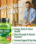 Naturelo One Daily Multivitamin For Men 120 Vegetarian Capsules One Daily Multivitamin For Women 120 Vegetarian Capsules Bundle 4 Month Supply