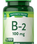 Nature's Truth Vitamin B-2 100mg Tablets, 100 Count