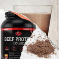 Olympian Labs Beef Protein Isolate Powder 24G Protein Bst 2 Grams Bcaa'S Muscle Building Amino Acids 32 Ounces Flavored With Real Chocolate