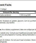 Swanson Beta-Carotene Vitamin A 25000 IU Softgels - Skin Eye and Immune System Health - Antioxidant Support - 7500 mcg (300 Softgels)