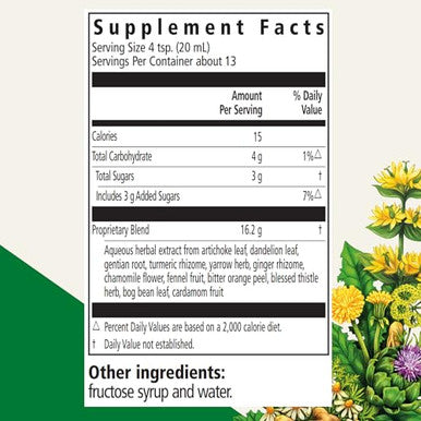 Floradix Gallexier Herbal Bitters - Digestive Support Supplement With Artichoke Dandelion Turmeric Ginger & More - Liquid Formula - Easily Absorbed - Vegan Non-Gmo 8.5 Fl Oz