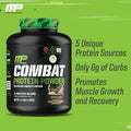 Muscle Pharm Combat 4Lb Horchata Protein & Musclepharm Combat Chocolate Peanut Butter Cup Sport Bars