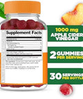 Lifeable Apple Cider Vinegar Gummies With Mother 1000 Mg Advanced Acv For Detox & Cleansing Supports Metabolism Digestion & Energy 60 Gummies For Weight Loss And Belly Fat
