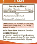 Secrets of the Tribe Neem 120 Capsules, Made with Vegetable Capsules and Neem Azadirachta Indica Cleansing and Body Detoxification (120 Capsules)
