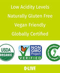 O-Live & Co. Premium Organic Extra Virgin Olive Oil | First Cold-Pressed | Non-GMO | 33 fl oz Bottle