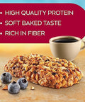 Atkins Soft Baked Blueberry Protein Bars 20 Count & Caramel Chocolate Nut Roll Snack Bars 16 Count Bundle