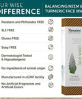 Himalaya Botanique Neem & Turmeric Face Wash 150Ml Plus Himalaya Organic Neem 60 Caplets 600 Mg Acne Care Bundle