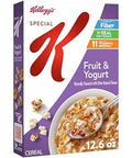 Kellogg's Special K Breakfast Cereal, Fiber Cereal, Family Breakfast, Fruit and Yogurt, 12.6oz Box (1 Box)