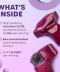 Nature'S Way Sambucus Ultra Immune Juicy Burst Extra-Strength Formula(1) Immune Support Vitamin D3 Vitamin C And Zinc Elderberry Extract 30 Berry Flavored Chews