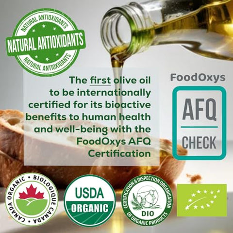 MOLON LAVE Organic Olive Oil Extra Virgin Cold Pressed | Polyphenol Rich Up To 1200mg/kg | EVOO From Greece | Unblended Single Source | 100% Natural | NON-GMO | 25.4 fl oz (750ml)