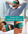 Medi Grade Cotton Sleep Mask With 3D Eye Memory Foam - Travel Sleeping Mask For Women And Men With 2 Ear Plugs And Storage Bag - Blackout Light Blocking