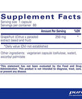 Pure Encapsulations Grapefruit Seed Extract 250 mg 60 vcaps