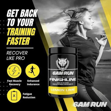 6Am Run Finishline Amino Energy Powder Post Workout Recovery Drink With Bcaa & Electrolytes Fast Absorption For Muscle Recovery Ketofriendly Lemon Lime Flavor 50 Scoops