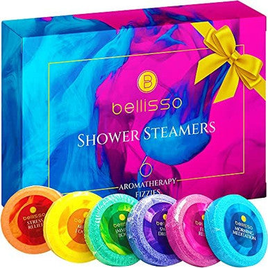 Bellisso Aromatherapy Shower Steamers Set And Biotin Shampoo And Conditioner Set