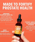 Pumpkin Seed Oil - USDA Organic - Cold Pressed for Hair, Prostate, and Hormone Support - 2 Month Supply - Liquid Drops for Men and Women - Vegan, Non-GMO, and Gluten Free - Unflavored, 1 Fl Oz
