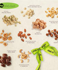 NUT CRAVINGS - Purim Mishloach Manot Mixed Nuts Gift Basket in White Gold Box (9 Assortments) Ramadan Gifts Treats for Adults, Food Arrangement, Healthy Snack Care Package, Kosher