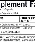 Kirkman - Calcium 200 mg - 120 Capsules - Supports Heart Function - Helps Maintain Strong Bones - Hypoallergenic
