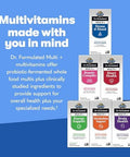 Garden Of Life Dr. Formulated Multi+ Stress and Mood Capsule With Ashwagandha B Vitamins and Probiotics Daily Multivitamin For Occasional Stress Relief Immune Support GlutenFree 60 Capsules