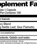 Terravita Stinging Nettle And Saw Palmetto - 450 Mg (100 Capsules, Zin: 513889)