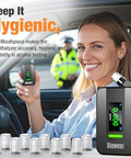 Diowner Rechargeable Breathalyzer 2026 Upgrade Breathalyzer With Lcd Digital Display & 10 Reusable Personal Mouthpieces Portable Alcohol Breathalyzer Tester With Advanced Sensor For Car/Home Use (Gray)