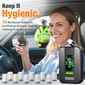 Diowner Rechargeable Breathalyzer 2026 Upgrade Breathalyzer With Lcd Digital Display & 10 Reusable Personal Mouthpieces Portable Alcohol Breathalyzer Tester With Advanced Sensor For Car/Home Use (Gray)