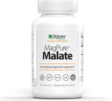 Jigsaw Health MagPure Malate, Premium Magnesium Capsules, 120 Capsules
