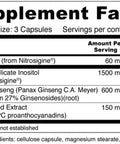 Performa Plus Natural eNoS Booster with Nitrosigine Enhanced Absorption Arginine Ginseng GSE 90 Capsules