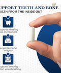 Living Well With Dr. Michelle Tooth & Bone Formula - Supplement With Calcium For Bone Strength & Tooth Enamel Support D3 K2 120 Capsules Non-Gmo Gluten-Free