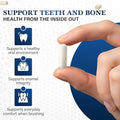Living Well With Dr. Michelle Tooth & Bone Formula - Supplement With Calcium For Bone Strength & Tooth Enamel Support D3 K2 120 Capsules Non-Gmo Gluten-Free