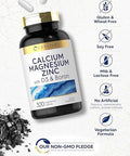 Carlyle Calcium Magnesium Zinc With Vitamin D3 And Boron 300 Caplets Vegetarian, Non-Gmo Supplement