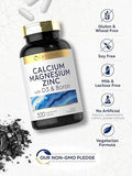 Carlyle Calcium Magnesium Zinc With Vitamin D3 And Boron 300 Caplets Vegetarian, Non-Gmo Supplement