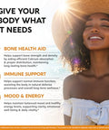 Nutraharmony Vitamin D3 K2 - Vitamin D3 10000 Iu & K2 120 Mcg - Immune & Mood Support For Bone & Teeth Health - With Zinc Vitamin C & B12 - Highly Bioavailable - For Men & Women - Made In Usa 120 Softgels