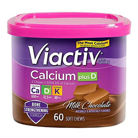 Viactiv Calcium Choc Chew Size Viactiv Calcium Chocolate Chew 60ct 60ct